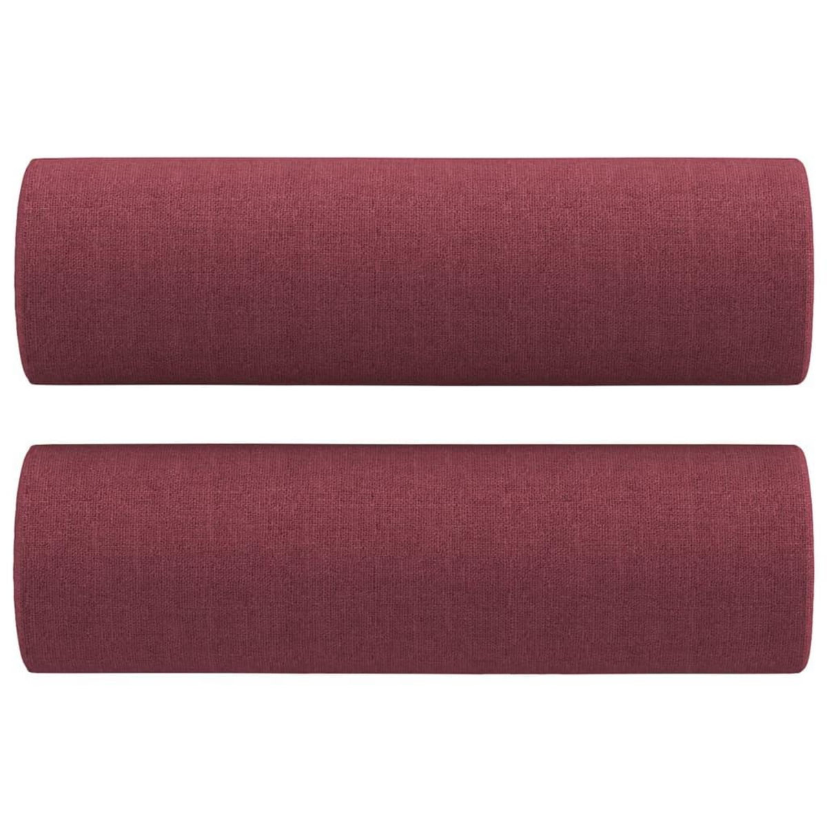 VIDAXL Canape 2 places avec oreillers bordeaux 140 cm tissu