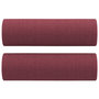 Voir la diapositive 5 : VIDAXL Canape 2 places avec oreillers bordeaux 140 cm tissu