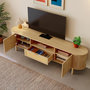 Voir la diapositive 5 : MERAX Meuble tv naturel 175 cm mdf