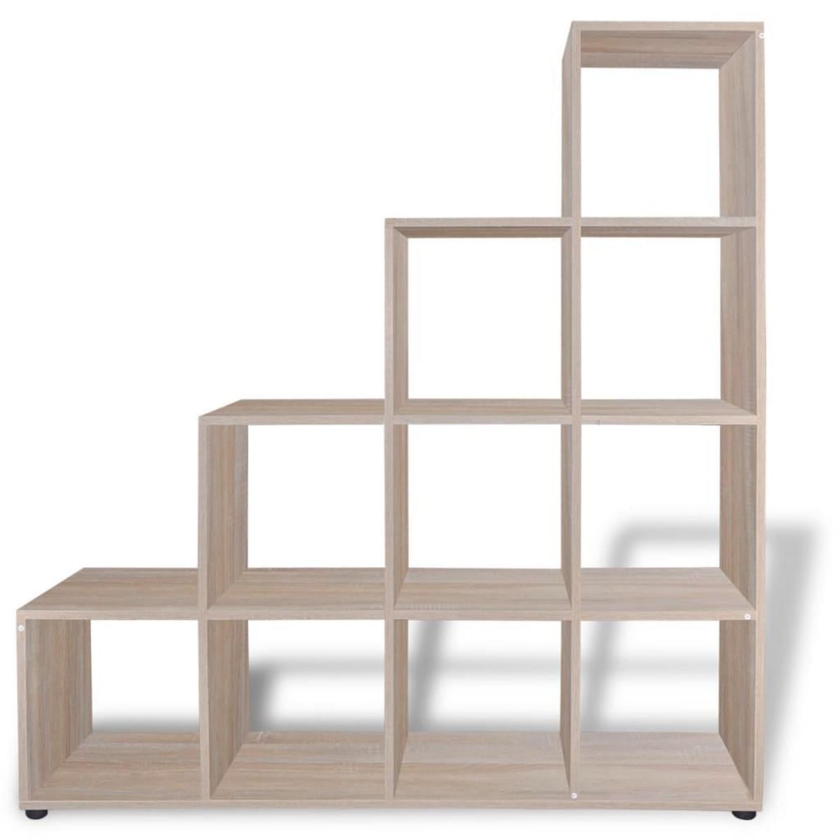 VIDAXL Bibliotheque/etagere 142 cm Couleur de chene