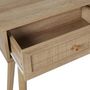 Voir la diapositive 4 : Paris Prix Console 2 Tiroirs en Bois  Bali  100cm Naturel