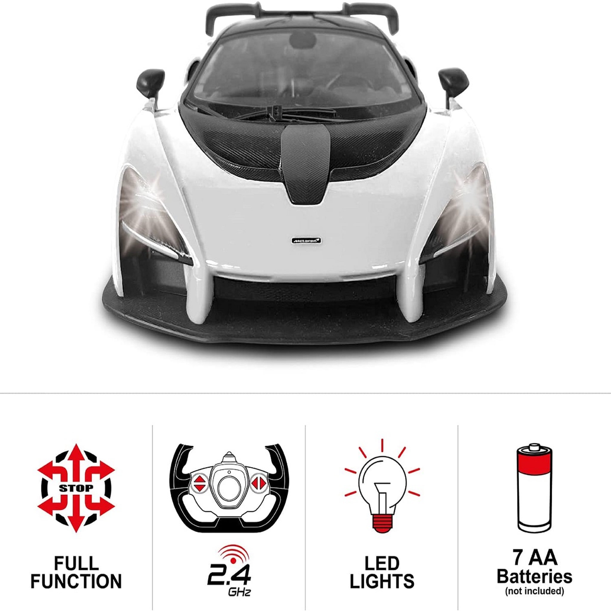 Voir la diapositive 4 : MONDO Véhicule radio télécommandé 1/14ème Mc Laren Senna