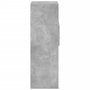 Voir la diapositive 5 : VIDAXL Buffet haut gris beton 45x42,5x124 cm bois d'ingenierie