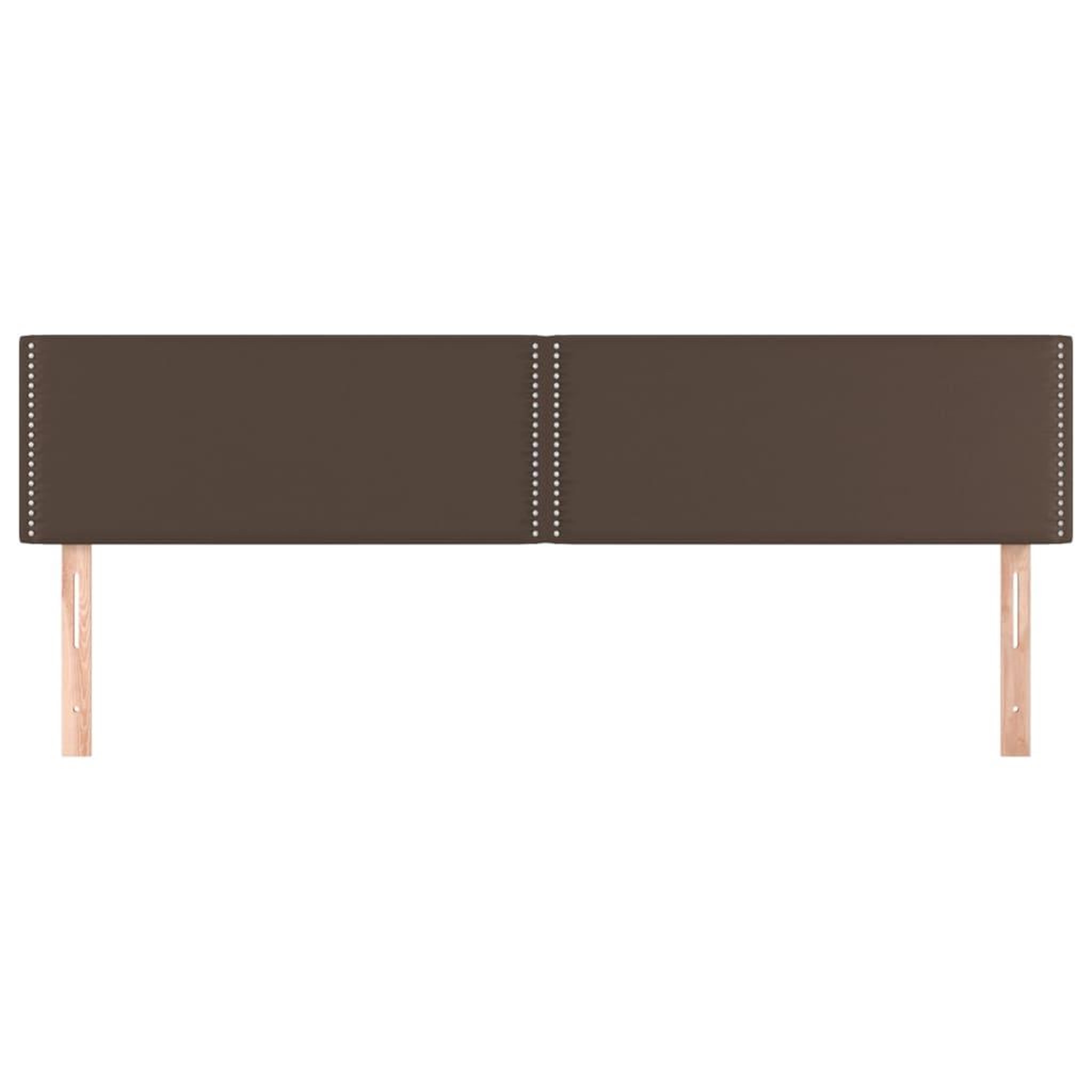 Voir la diapositive 3 : VIDAXL Tetes de lit 2 pcs Marron 90x5x78/88 cm Similicuir
