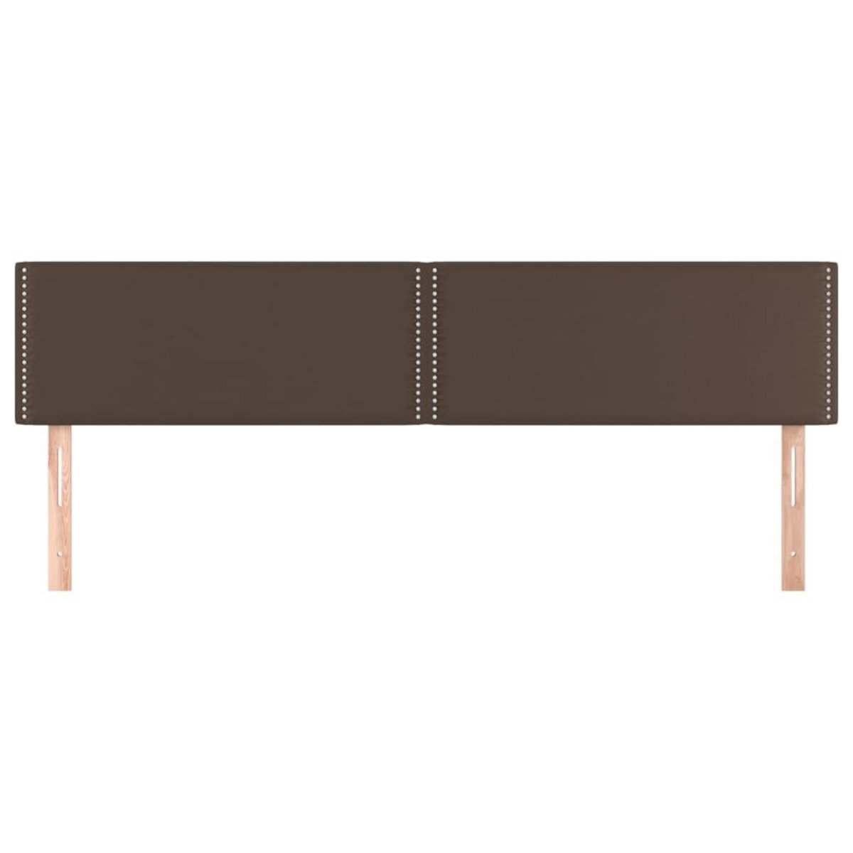 VIDAXL Tetes de lit 2 pcs Marron 90x5x78/88 cm Similicuir