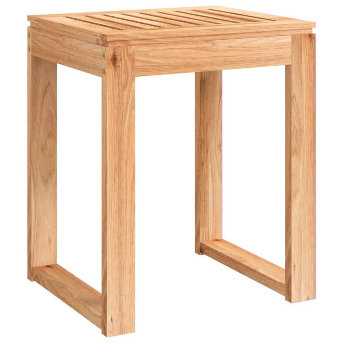 VIDAXL Tabouret de salle de bain 40x30x46 cm Bois massif de noyer