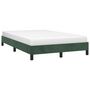 Voir la diapositive 4 : VIDAXL Cadre de lit sans matelas vert fonce 120x190 cm velours