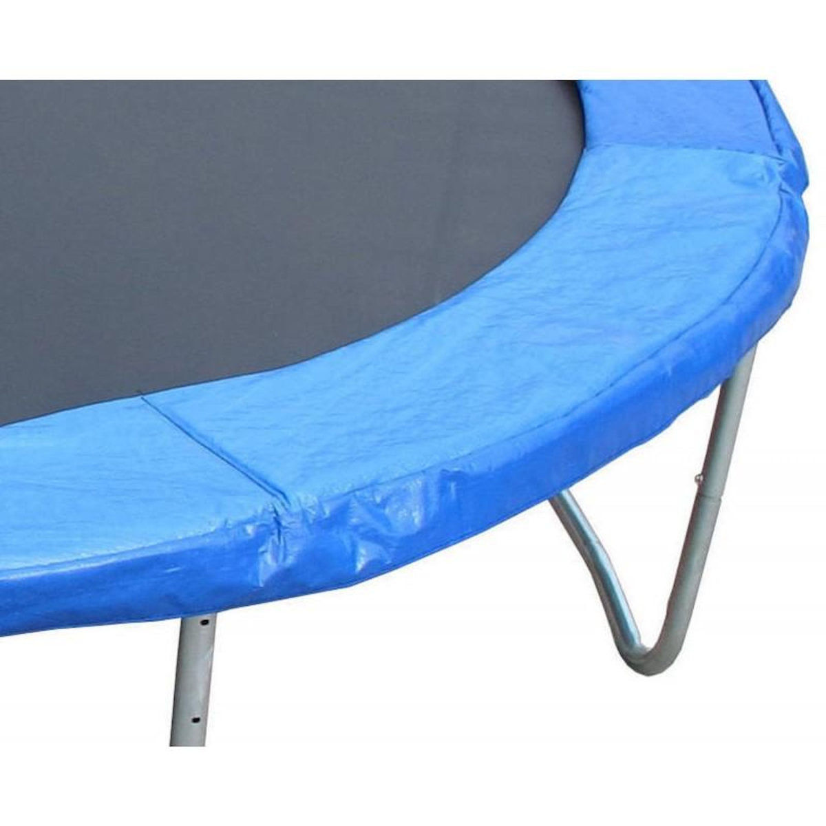 JUMP4FUN Trampoline pour enfant 8Ft ø244cm avec coussin de protection Bleu, Echelle et Filet de sécurité
