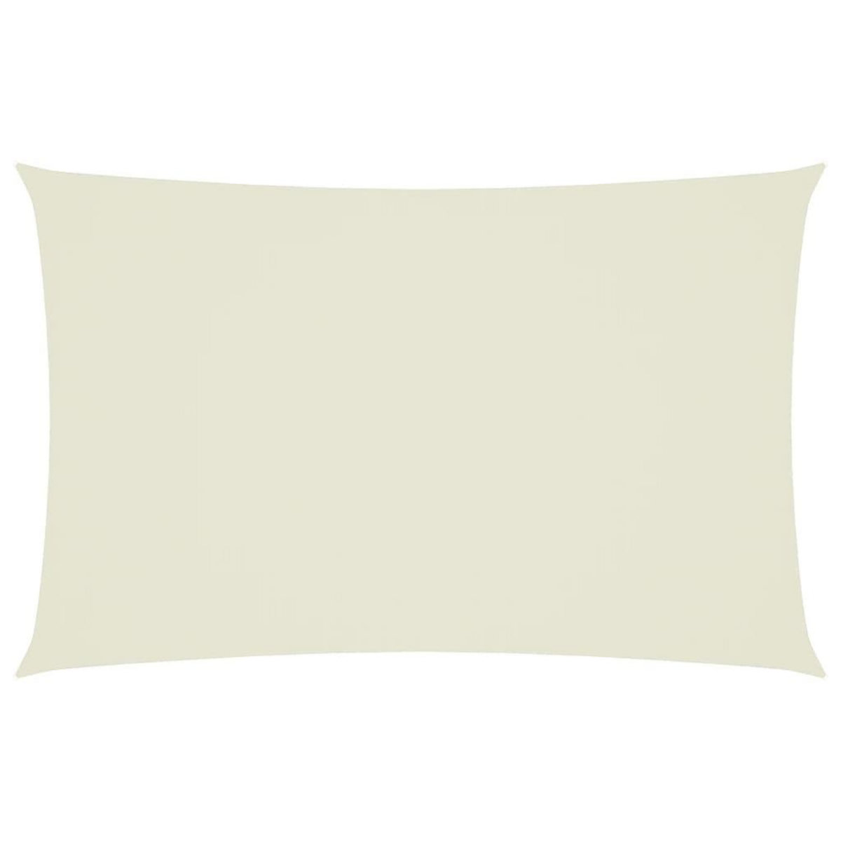 VIDAXL Voile de parasol tissu oxford rectangulaire 2,5x5 m creme