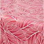 HABITABLE Nappe en toile cirée rectangulaire Eloa - 140 x 250 cm - Rouge