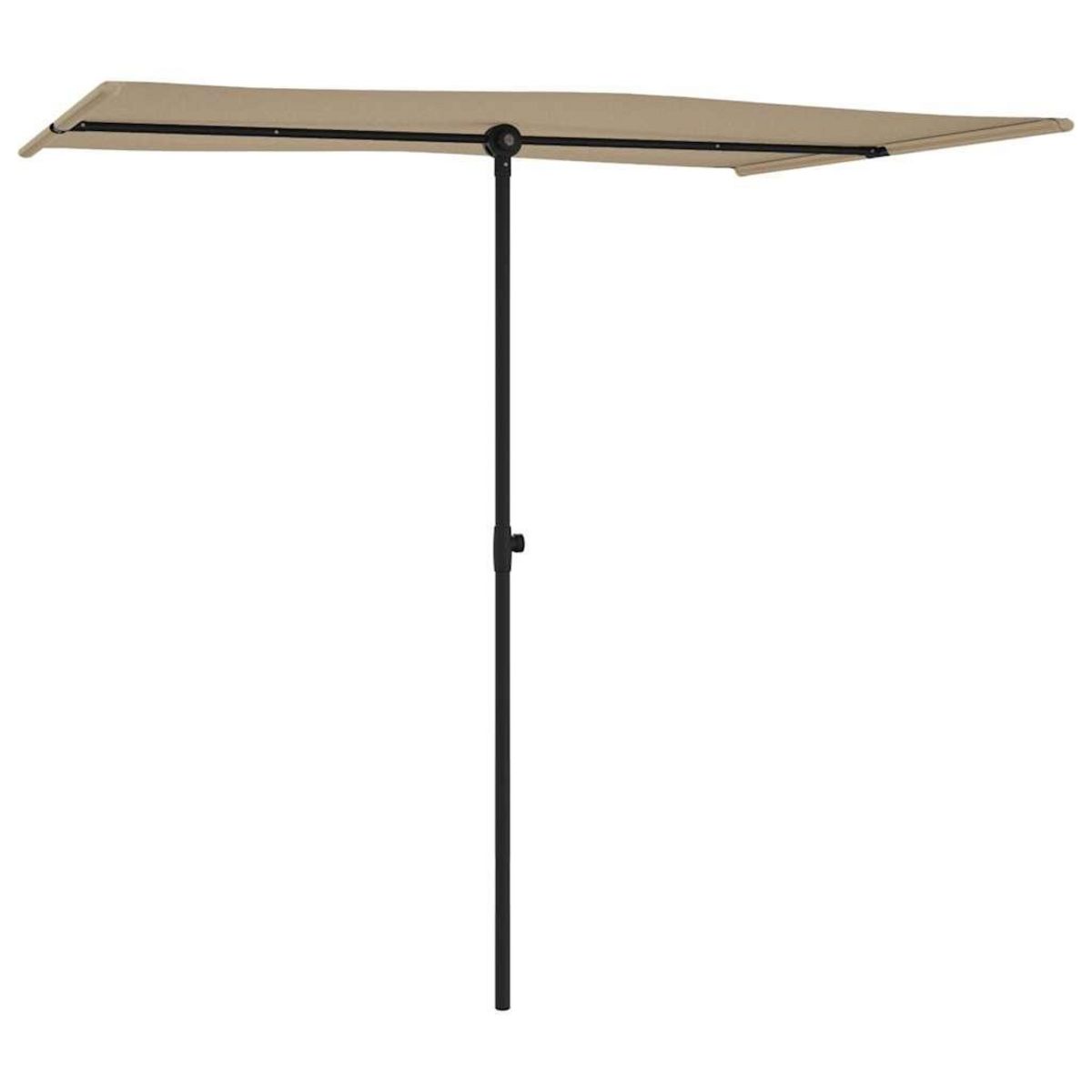 VIDAXL Parasol de jardin avec mat en aluminium 2x1,5 m Taupe