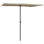Voir la diapositive 3 : VIDAXL Parasol de jardin avec mat en aluminium 2x1,5 m Taupe