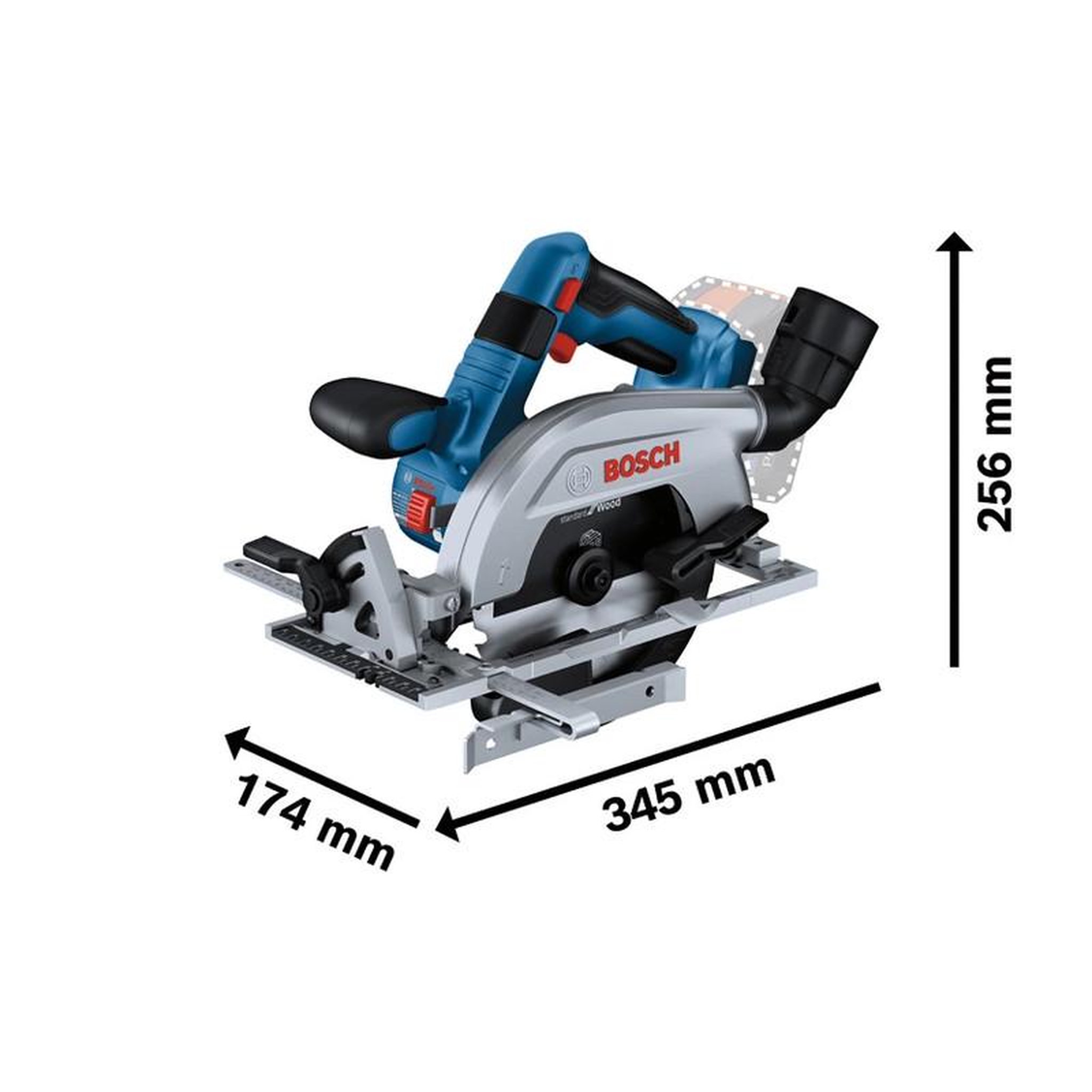 Voir la diapositive 2 : BOSCH Scie circulaire 18V GKS 18V 57 2 L (Sans batterie ni chargeur) BOSCH 0 601 6C1 100