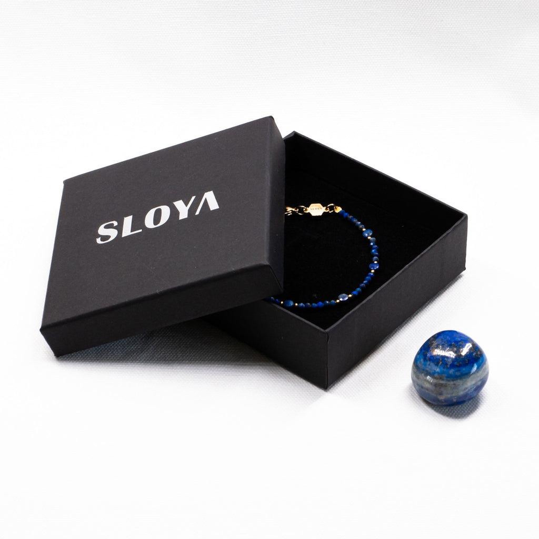 Voir la diapositive 4 : SLOYA Bracelet Paloma en pierres Lapis-lazuli
