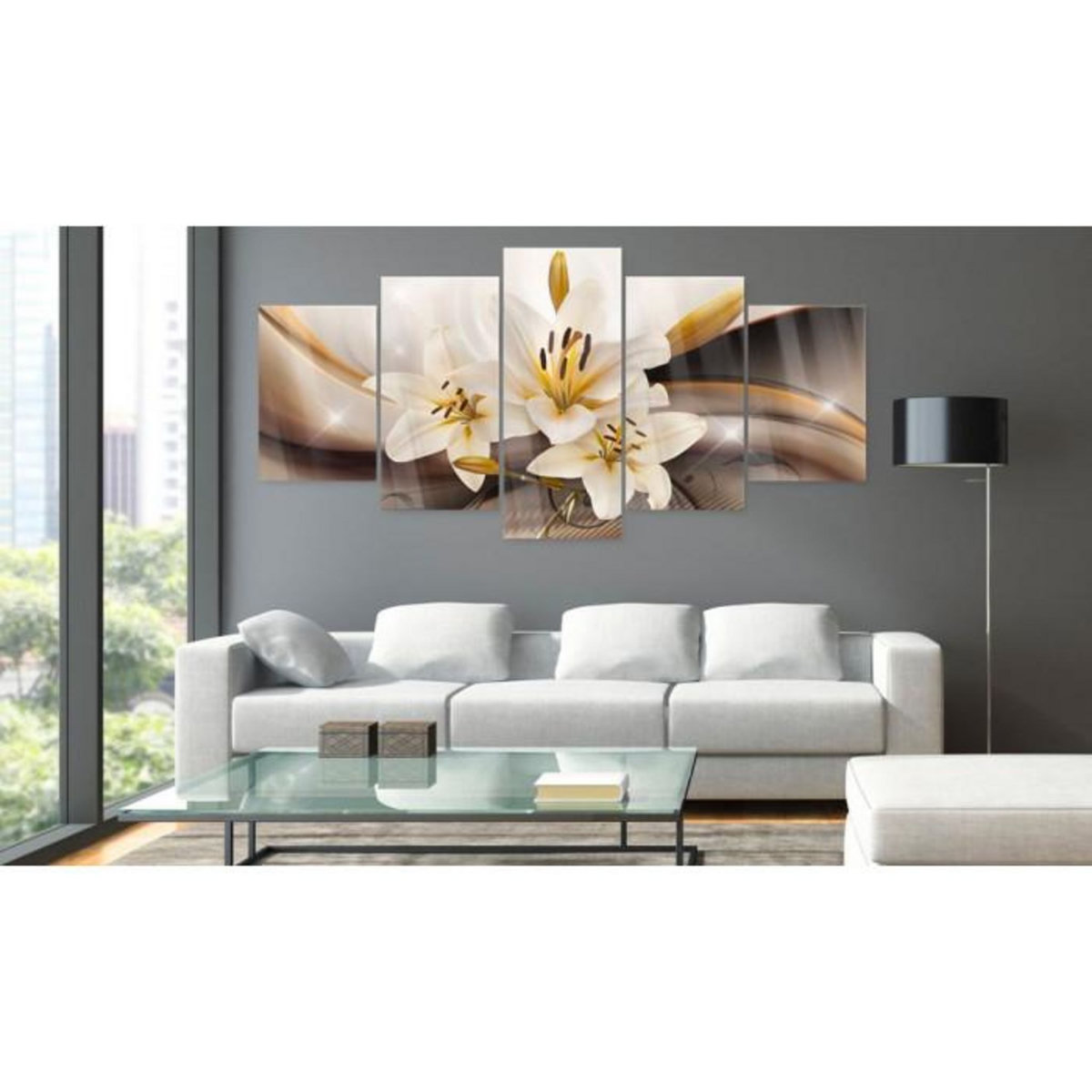 Paris Prix Tableau sur Verre Acrylique  Shiny Lily