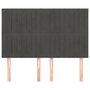 Voir la diapositive 3 : VIDAXL Tetes de lit 4 pcs Gris fonce 72x5x78/88 cm Velours