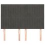 Voir la diapositive 3 : VIDAXL Tetes de lit 4 pcs Gris fonce 72x5x78/88 cm Velours