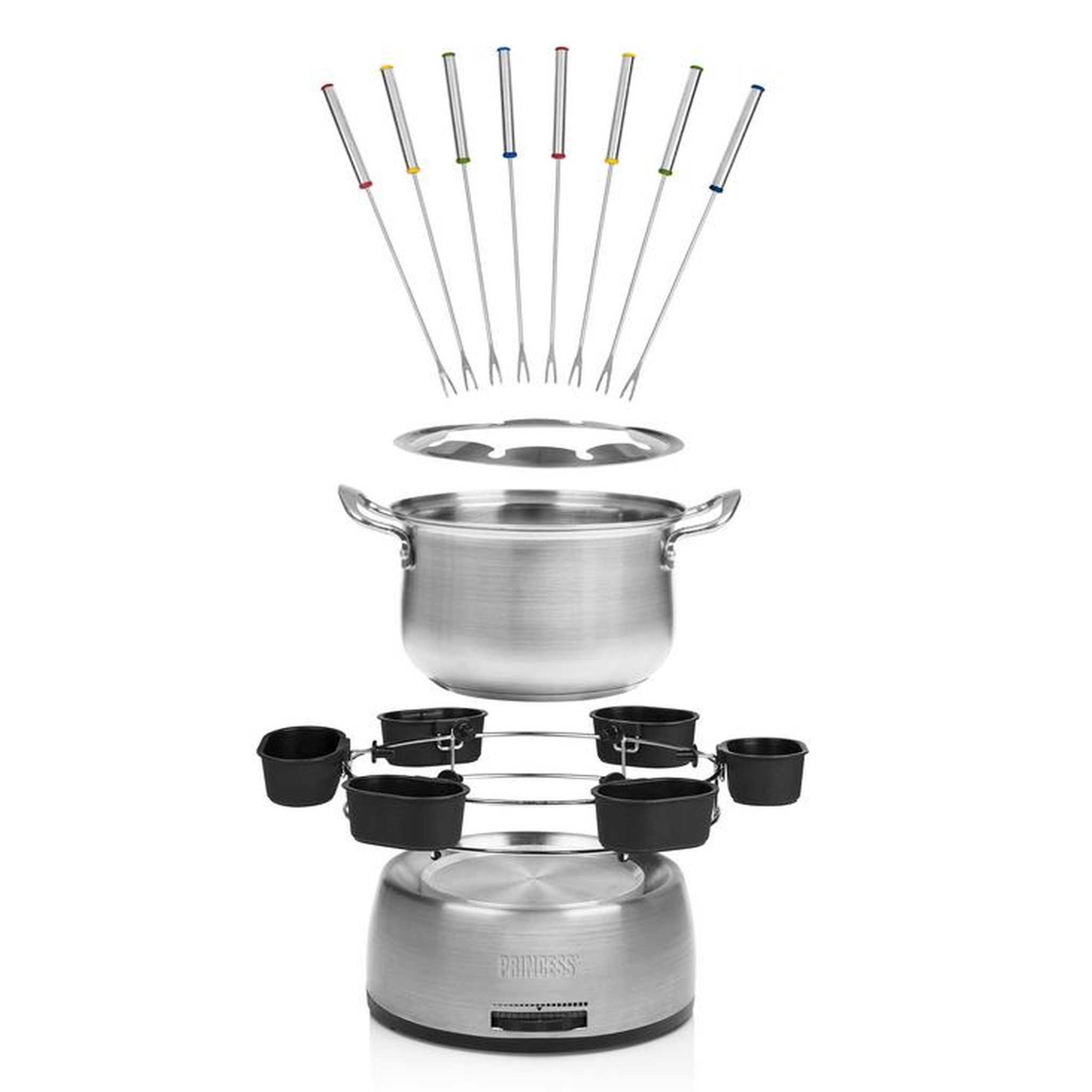 Voir la diapositive 6 : PRINCESS Kit appareil à fondue 8 fourchettes inox - 172680-01-001