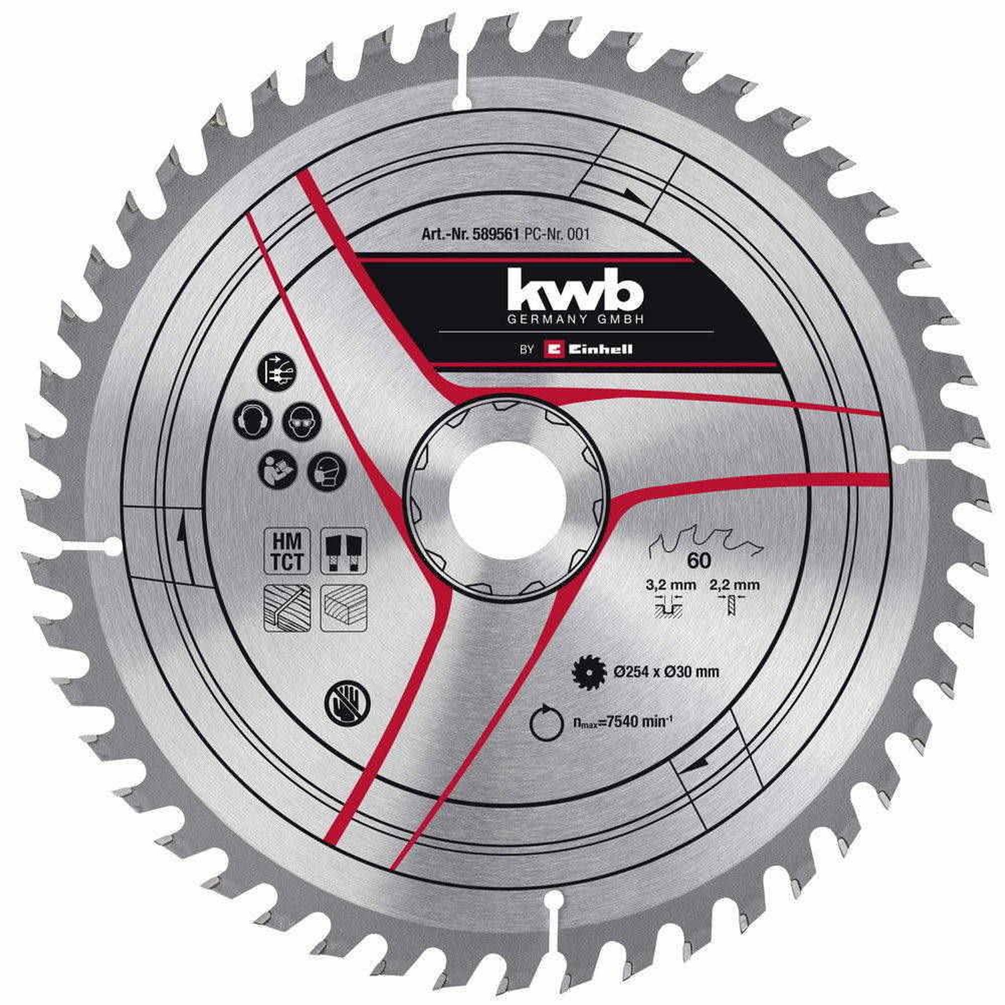 KWB Lame de scie 250x30x3,2mm 48 dents