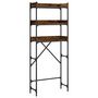Voir la diapositive 2 : VIDAXL Etagere de lave-linge chene fume 67x25x163 cm bois d'ingenierie