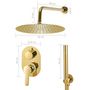 Voir la diapositive 6 : VIDAXL Systeme de douche Acier inoxydable 201 Dore