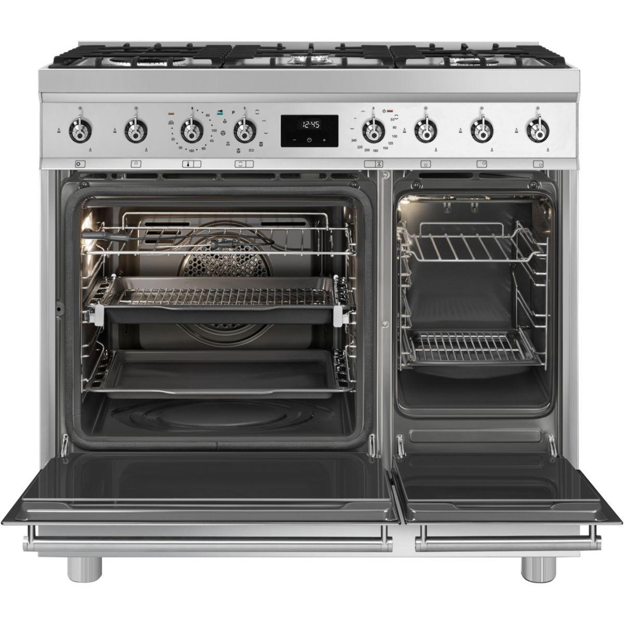 Voir la diapositive 4 : SMEG Piano de cuisson gaz C92GPX2