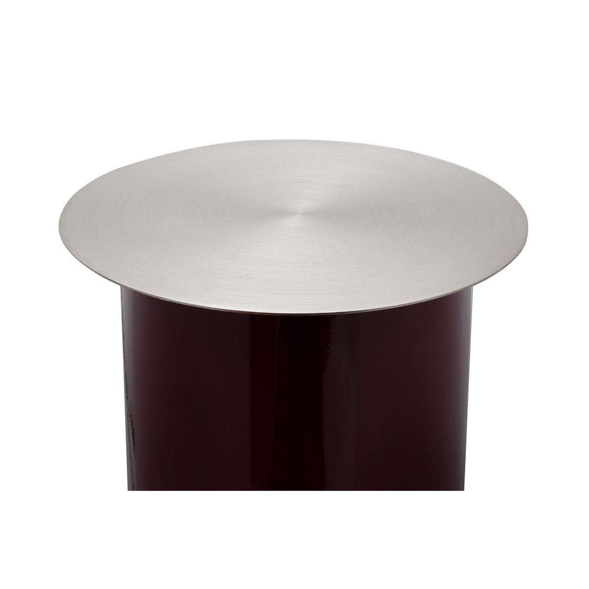 Voir la diapositive 2 : Paris Prix Bougeoir de sol  colby  40cm prune & argent