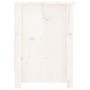 Voir la diapositive 5 : VIDAXL Meuble TV Blanc 103x36,5x52 cm Bois de pin massif