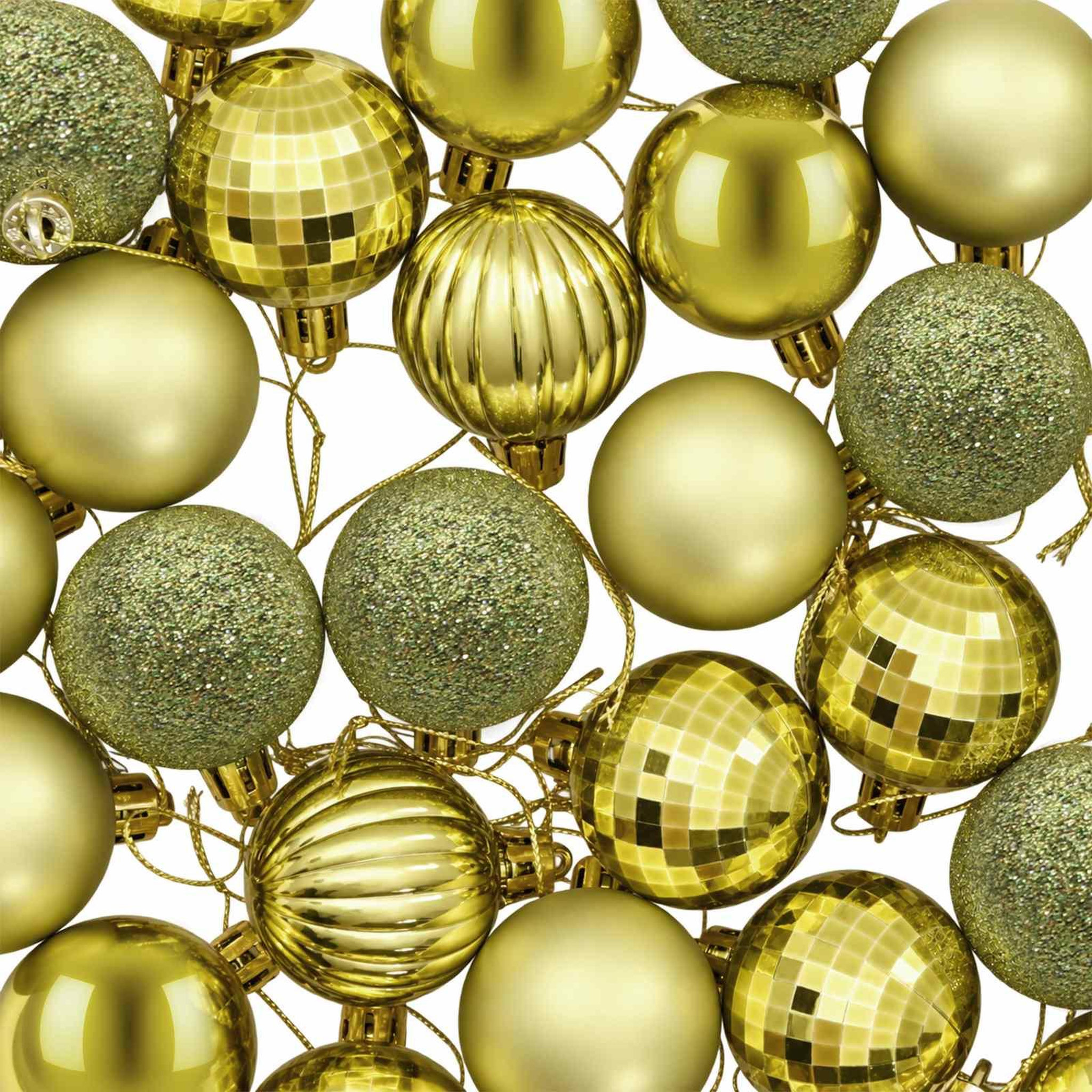 Voir la diapositive 6 : VIDAXL Ensemble de boules de Noël 100 pc Vert clair 4 cm Polystyrene
