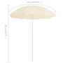 Voir la diapositive 6 : VIDAXL Parasol de jardin avec mat en acier sable 180 cm