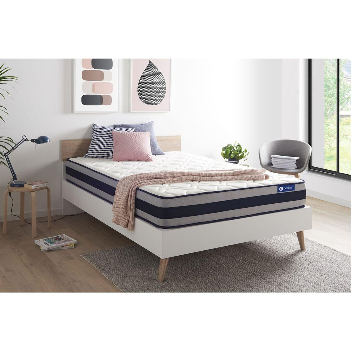 ACTISOM ACTISOM matelas Latex et Mémoire de forme ACTILATEX ERGO 140x200 cm Maxi épaisseur 5zones de confort