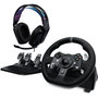 Voir la diapositive 1 : Logitech Volant + Pédalier Volant G920 + Casque G335 Noir