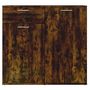 Voir la diapositive 3 : VIDAXL Buffet Chene fume 80x36x75 cm Bois d'ingenierie