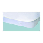 POYET MOTTE Protege-matelas Alese impermeable Elasretane eponge bouclette 100% coton 140x190 cm blanc