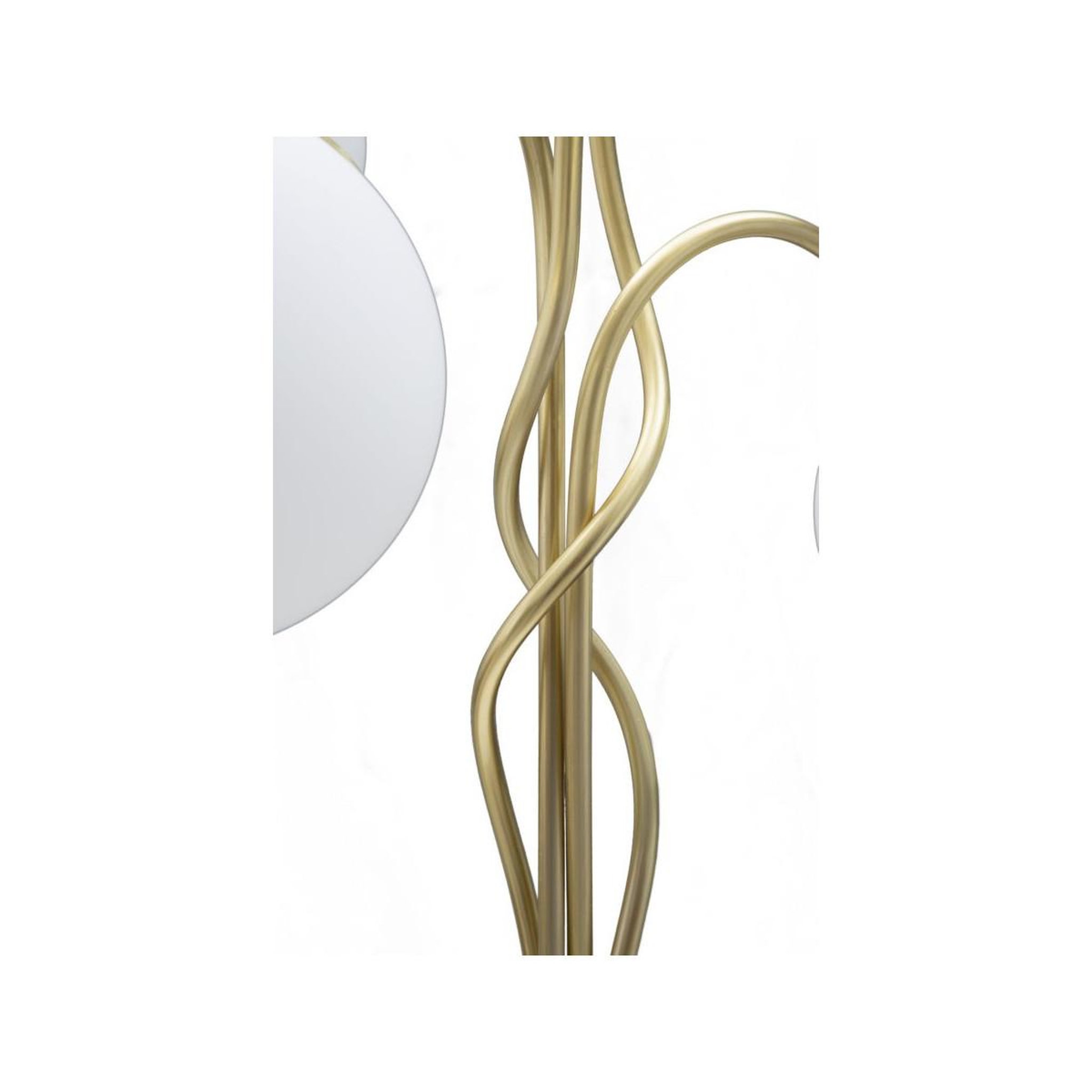 Voir la diapositive 2 : Paris Prix Lampe à poser design 4 sphères  glamy  74cm blanc & or