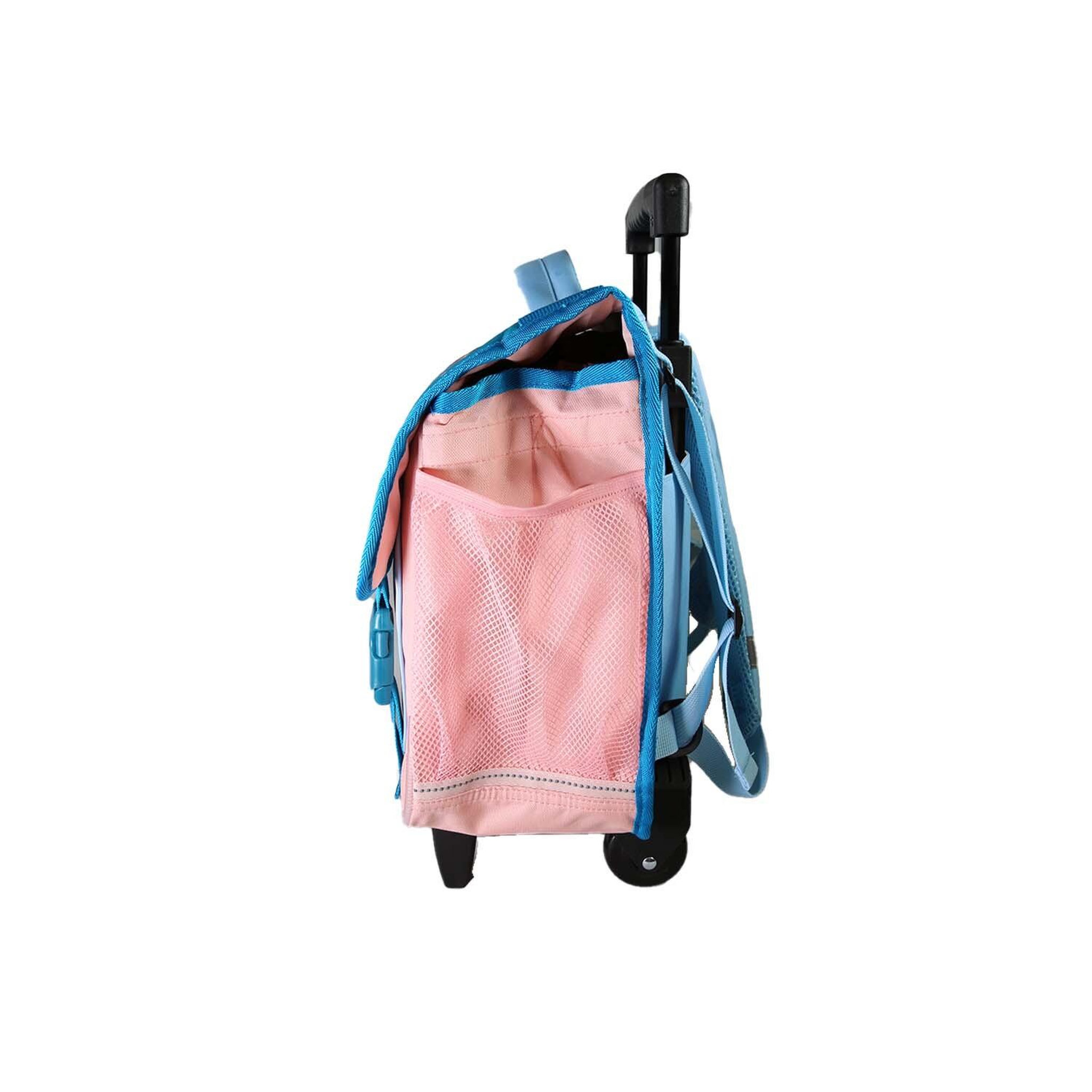 Voir la diapositive 3 : Bagtrotter Cybel - Cartable Scolaire à Roulettes 38 cm primaire - Licorne - Bleu/Rose - Fille - 2 Compartiments
