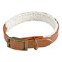 Voir la diapositive 1 : Paris Prix Collier pour Chien  Wooly  40cm Cognac & Écru