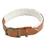 Voir la diapositive 1 : Paris Prix Collier pour Chien  Wooly  40cm Cognac & Écru