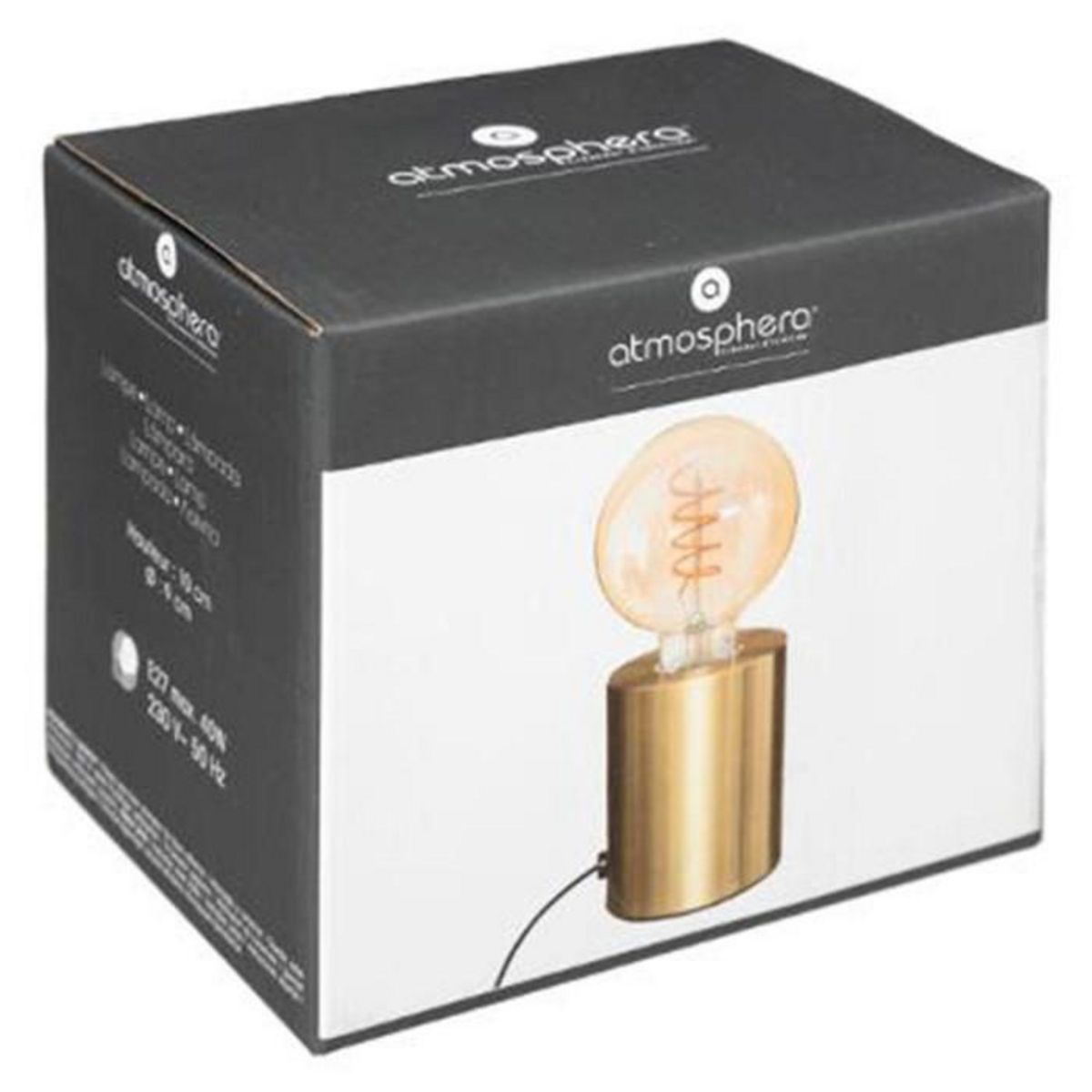 ATMOSPHERA Lampe à Poser  Tube  10cm Or