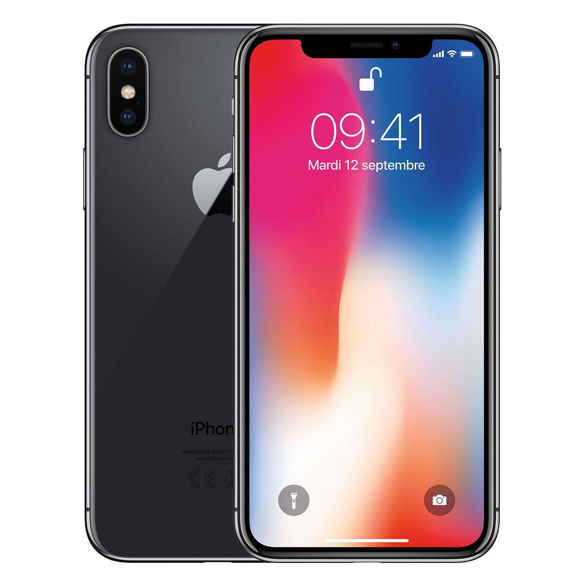 APPLE iPhone X Reconditionné 256 Go - Grade A - Gris Sidéral