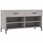 Voir la diapositive 2 : VIDAXL Banc a chaussures sonoma gris 102x35x55 cm bois d'ingenierie