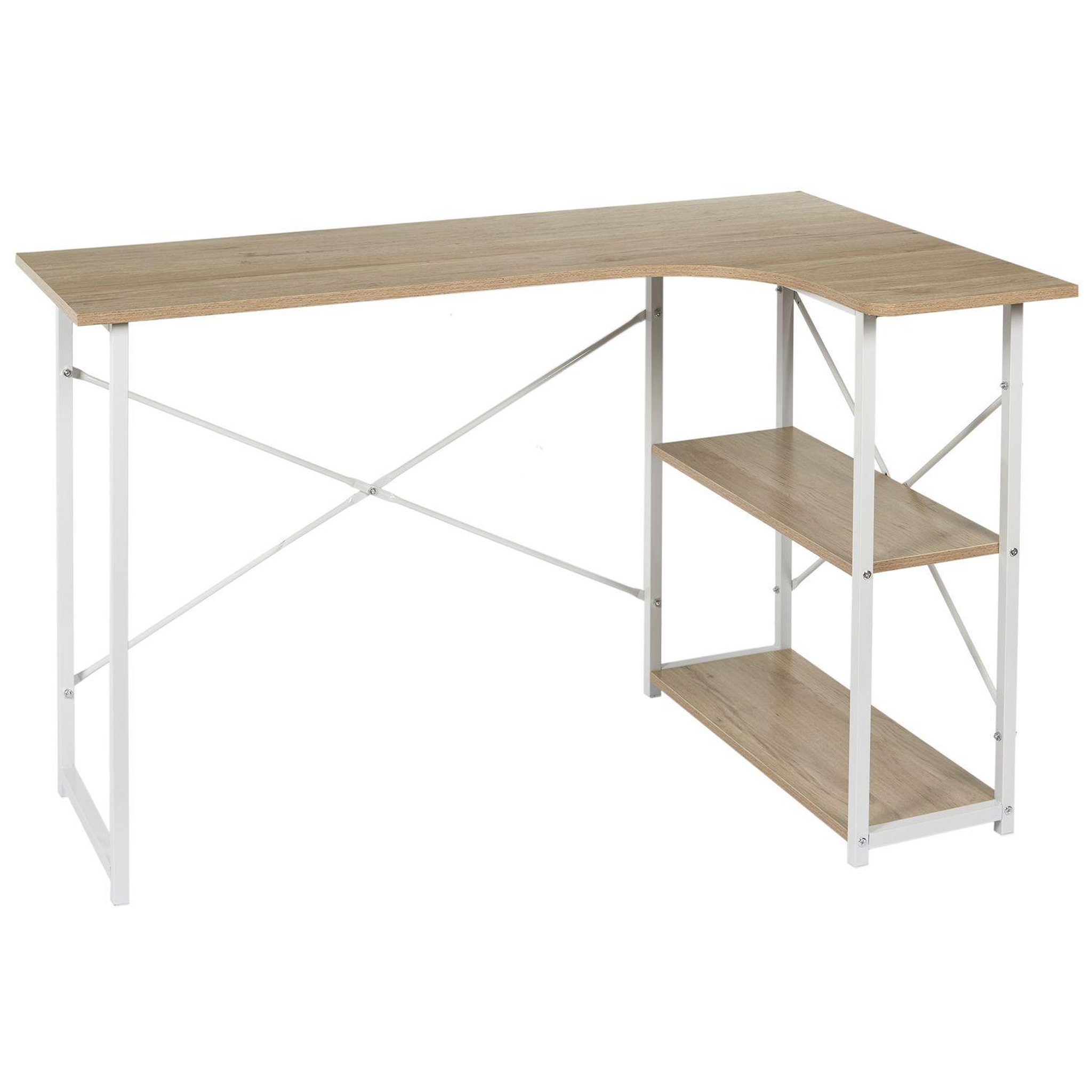 The Home Deco Factory Bureau d'angle Job. Coloris disponibles : Noir, Blanc