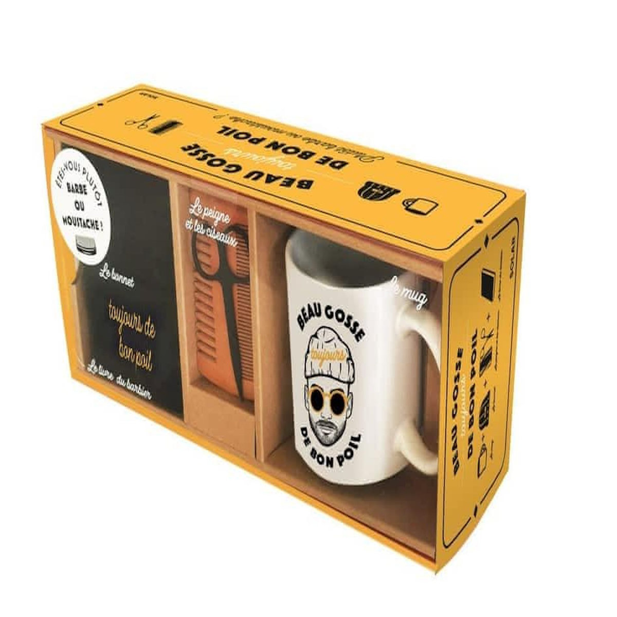 COFFRET BEAU GOSSE TOUJOURS DE BON POIL. PLUTOT BARBE OU MOUSTACHE ?, Niederhoffer Sélim