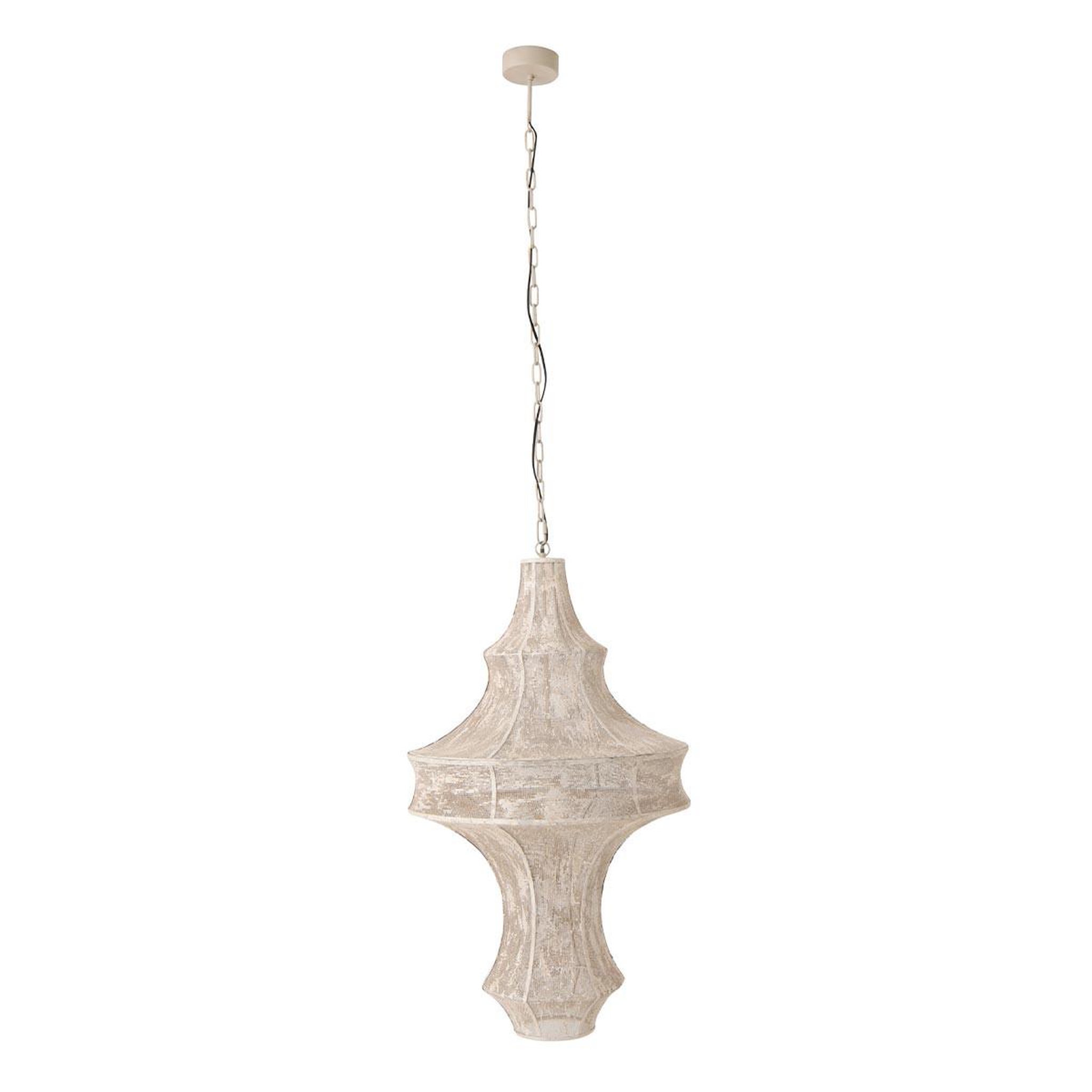 J-LINE Suspension en Métal  Oumi  206cm Blanc