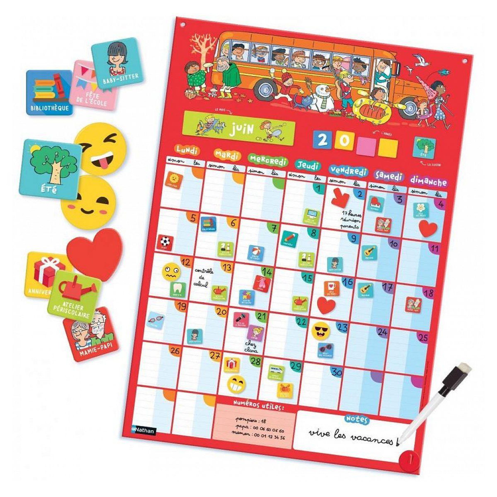 Voir la diapositive 4 : Nathan NATHAN - Mon Calendrier Perpetuel Magnétique