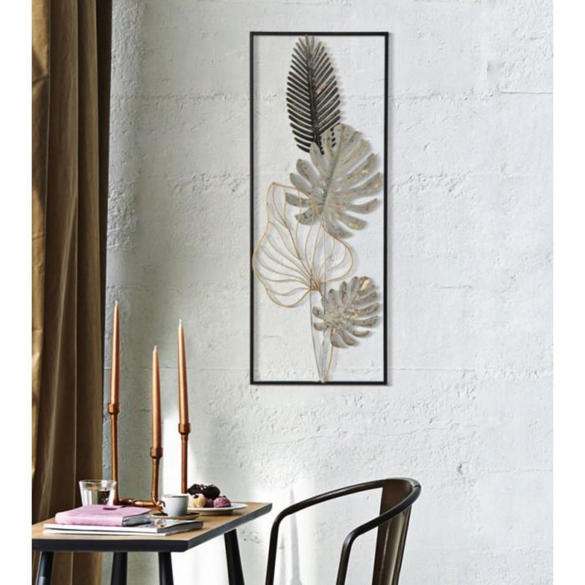 Paris Prix Décoration Murale Encadrée en Métal  Plam  74cm Multicolore