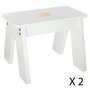 Voir la diapositive 4 : Atmosphera Kids Table Enfant & 2 Tabourets  Bac  57cm Or