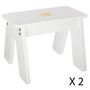 Voir la diapositive 4 : Atmosphera Kids Table Enfant & 2 Tabourets  Bac  57cm Or