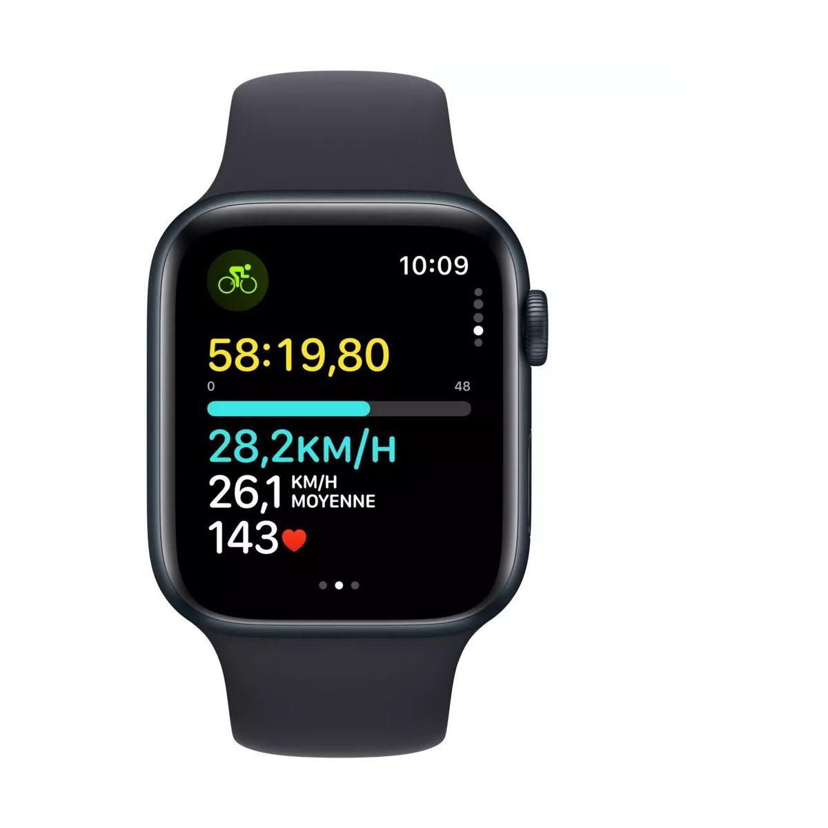 APPLE Montre connectée SE 44mm Minuit S/M Cellular