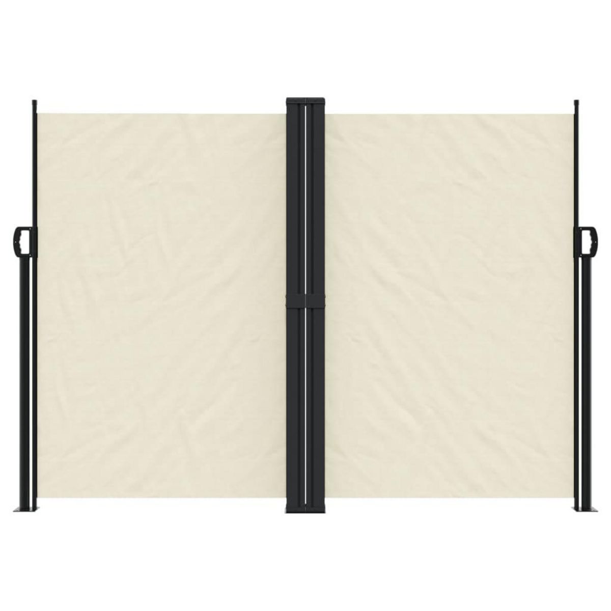 VIDAXL Auvent lateral retractable creme 180x1200 cm